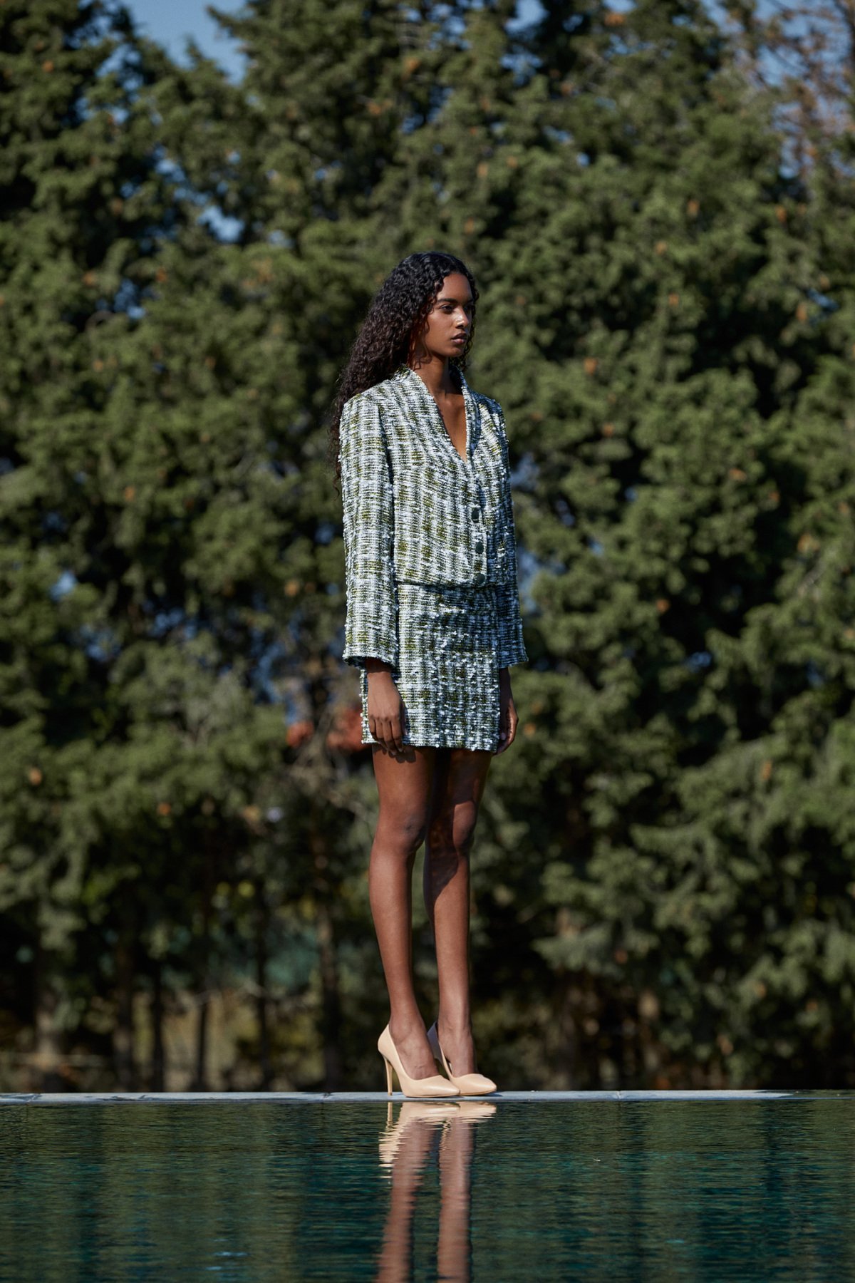 Doğa, Yeşil Tüvit Ceket Etek Takım