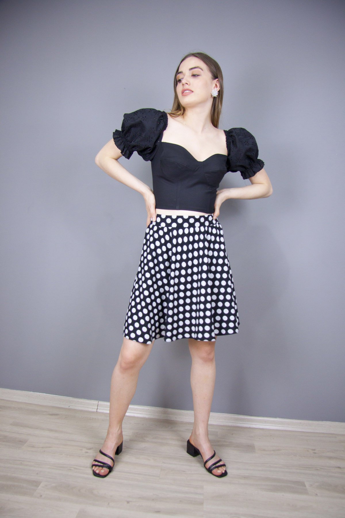 Siyah Fisto Kumaş Bustiyer