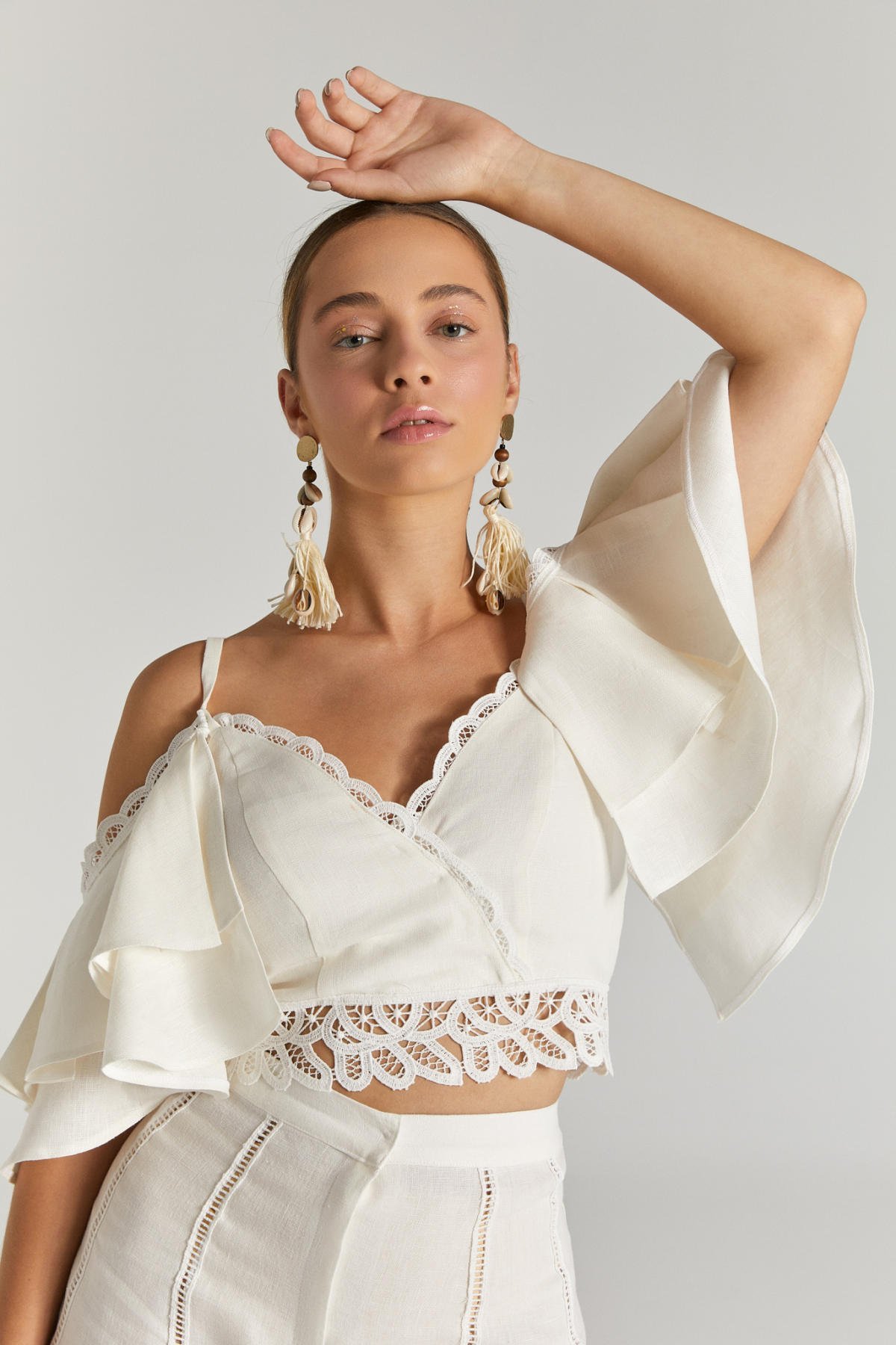 Mono, Beyaz  Bluz Şort Takım